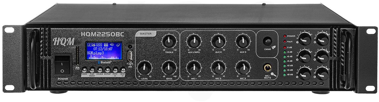 HQM2250BC Wzmacniacz 250W z Radiem FM, MP3, Bluetooth, USB, SD