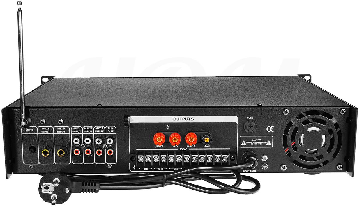HQM2250BC Wzmacniacz 250W z Radiem FM, MP3, Bluetooth, USB, SD - obrazek 6