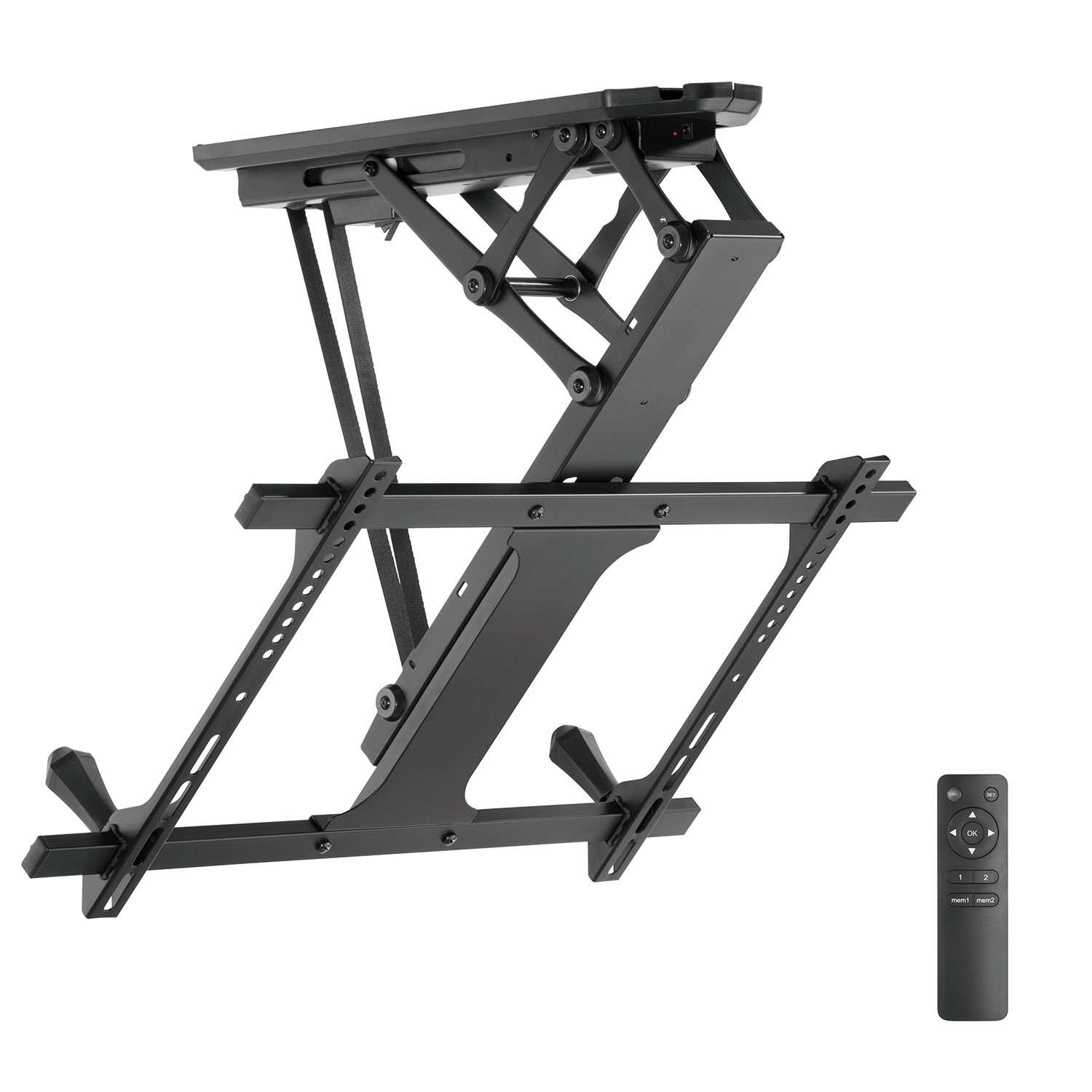 Uchwyt TV Elektryczny Sufitowy 32-70" 35kg 600x400 pochyłe ściany MC-880 - obrazek 9