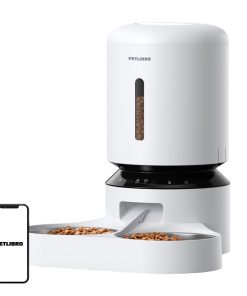 Dozownik karmy Petlibro Granary z podwójną miską, Wifi, 5L(biały)