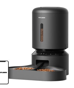 Dozownik karmy Petlibro Granary z podwójną miską, Wifi, 5L(czarny)