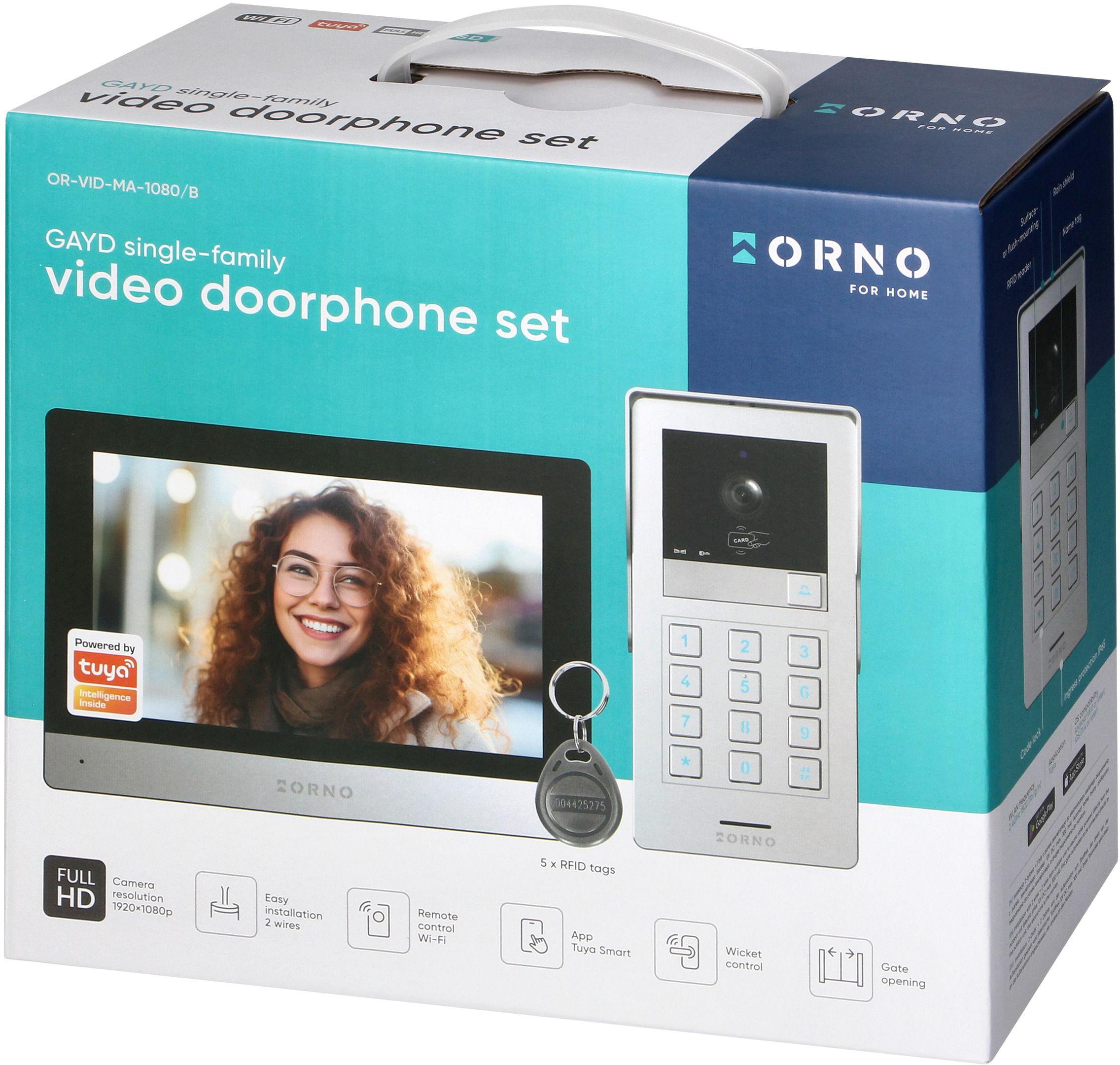 Wideoodomofon 2 żyłowy ORNO OR-VID-MA-1080/B - obrazek 2