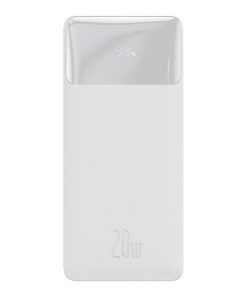 Powerbank Baseus Bipow 10000mAh, 2xUSB, USB-C, 20W (biały)