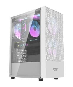 Obudowa komputerowa Darkflash A290 (biała) + 3 wentylatory RGB