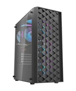 Obudowa komputerowa Darkflash DK351 (czarna) + 4 wentylatory RGB