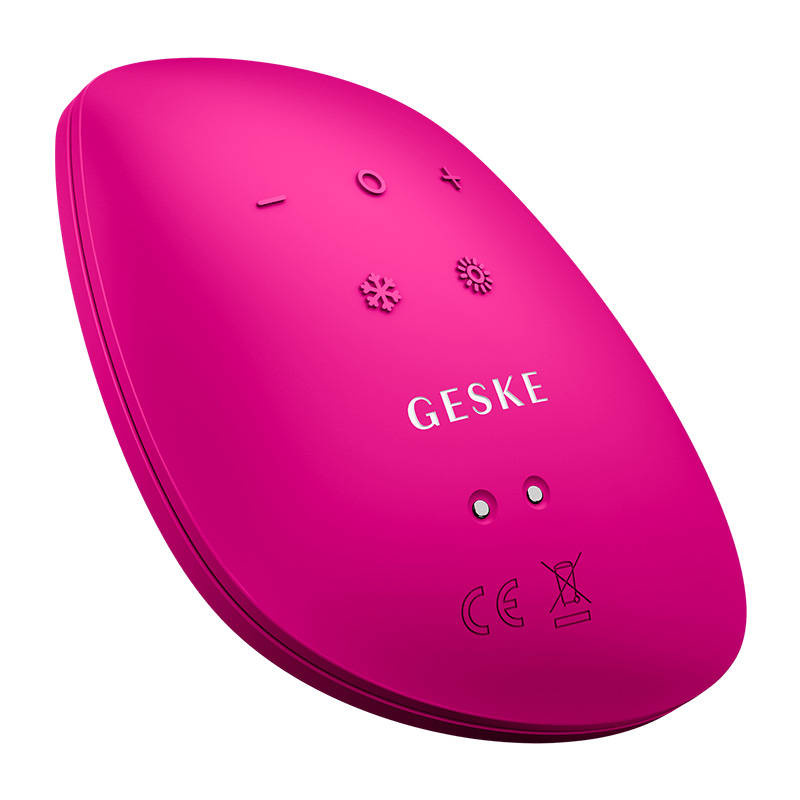 Soniczny masażer do twarzy Cool & Warm 9w1 Geske z Aplikacją (magenta) - obrazek 4