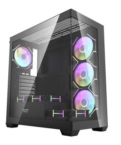 Obudowa komputerowa Darkflash DS900 (czarny) + 7 wentylatorów ARGB