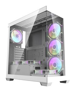 Obudowa komputerowa Darkflash DS900 (biała) + 7 wentylatorów ARGB