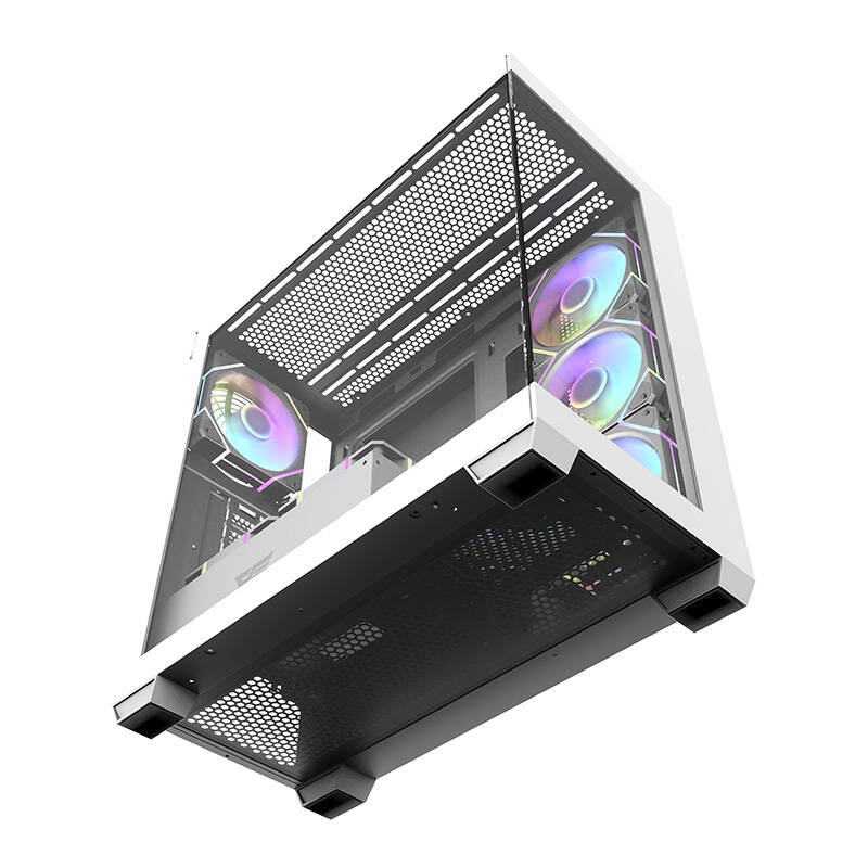 Obudowa komputerowa Darkflash DS900 (biała) + 7 wentylatorów ARGB - obrazek 7