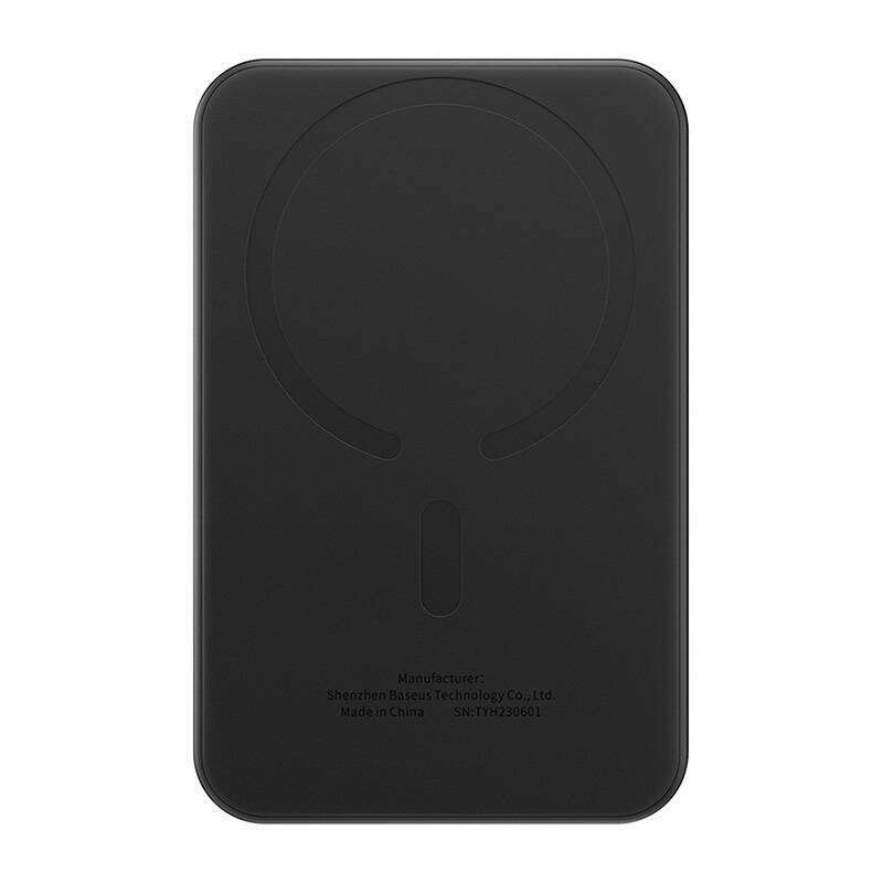 Magnetyczny mini powerbank Baseus 5000mAh, USB-C 20W (czarny) - obrazek 2