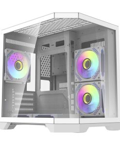 Obudowa komputerowa Darflash FT350 + 5 wentylatory aRGB (biały)
