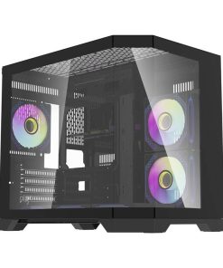 Obudowa komputerowa Darflash FT418 + 6 wentylatory aRGB (czarny)