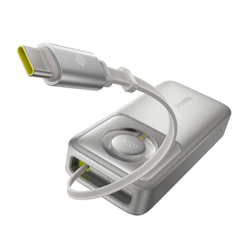 Powerbank Baseus OS Free2Pull 20000mAh 65W + kabel (szary) - obrazek 2
