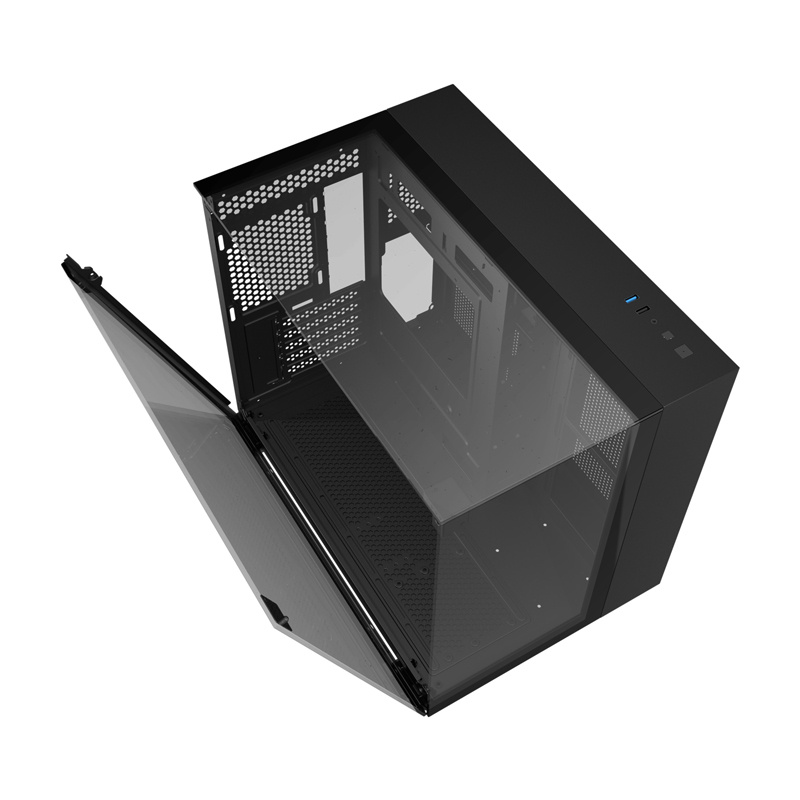 Obudowa komputerowa Darkflash TH285M (czarna) - obrazek 4