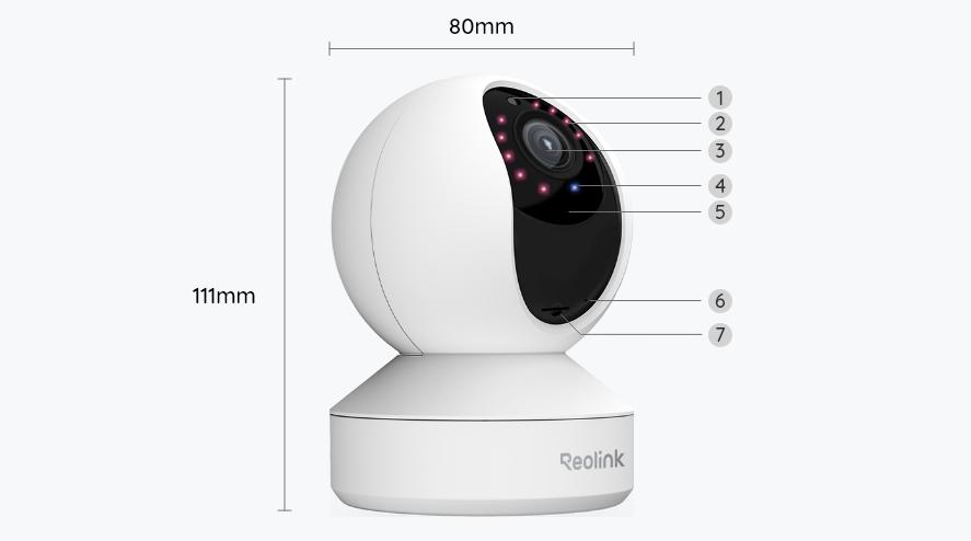 Kamera IP Reolink E340 wewnętrzna obrotowa 8MPx WiFi biała - obrazek 9